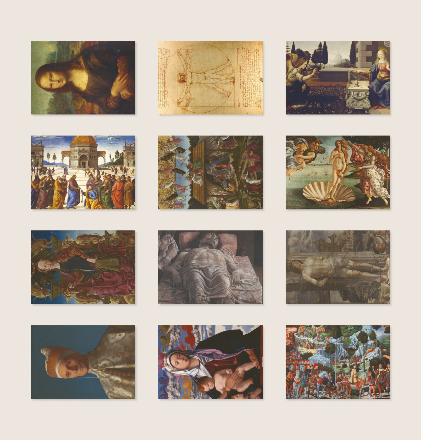 Italian Renaissance Cards The Italian Renaissance 50 Postcards Set – DailyArt Shop