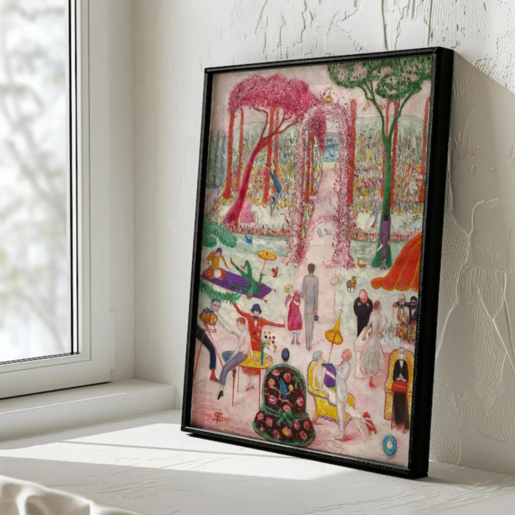 Florine Stettheimer Sunday Afternoon In The Country 1917 DailyArt Shop Florine Stettheimer Sunday Afternoon In The Country 1917 DailyArt Shop