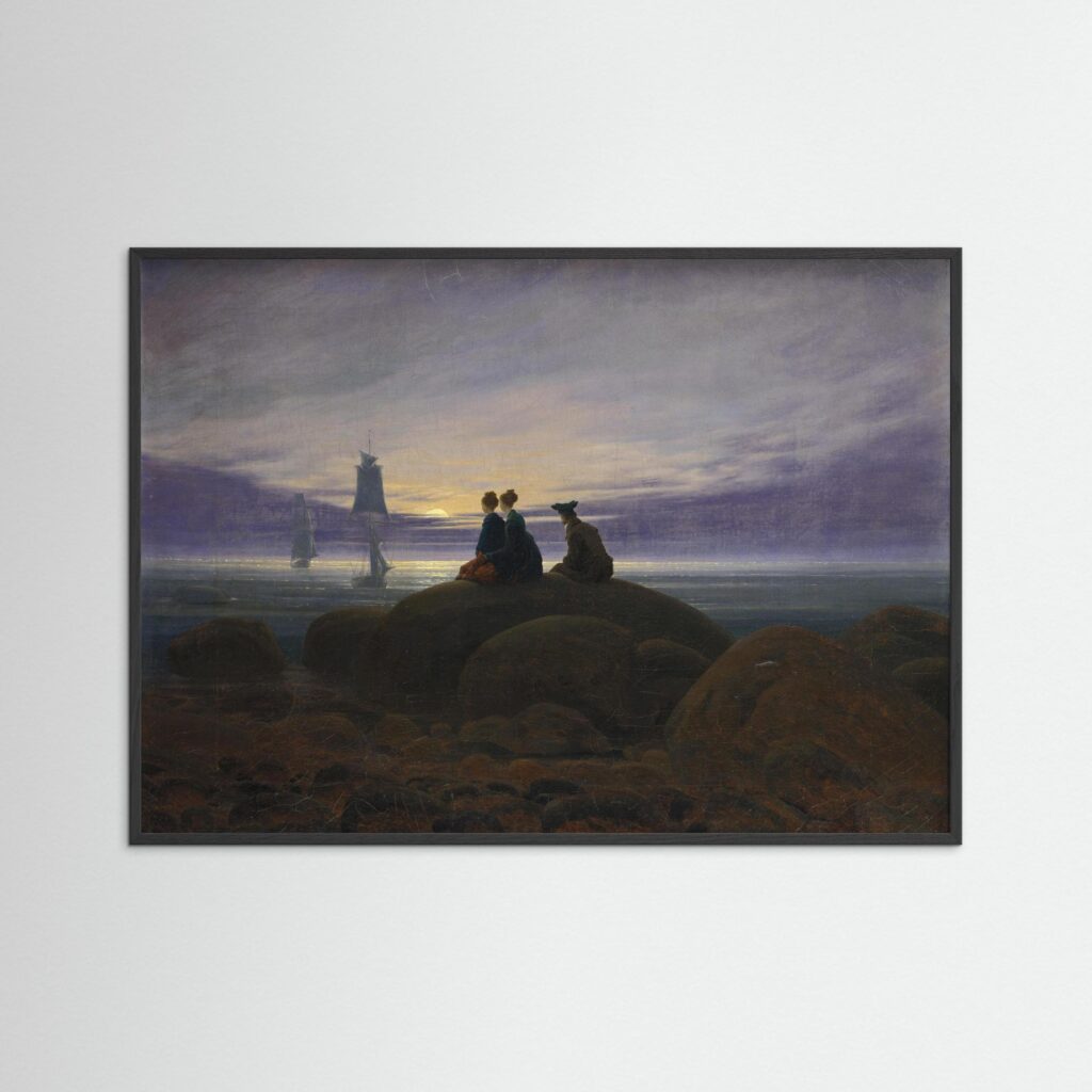 Caspar David Friedrich, Moonrise over the Sea, 1822