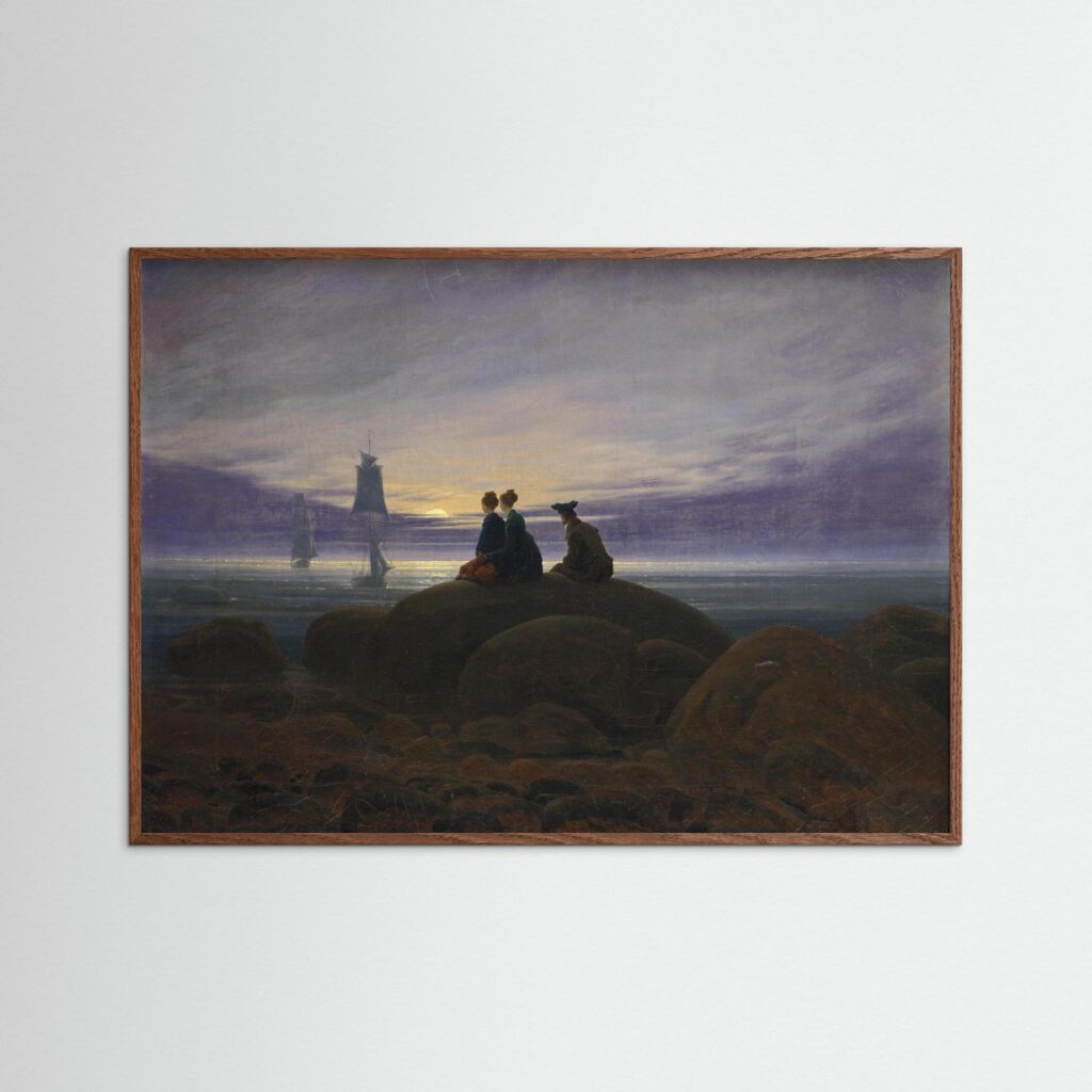Caspar David Friedrich, Moonrise over the Sea, 1822
