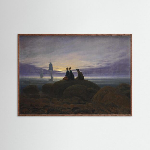 Caspar David Friedrich, Moonrise over the Sea, 1822