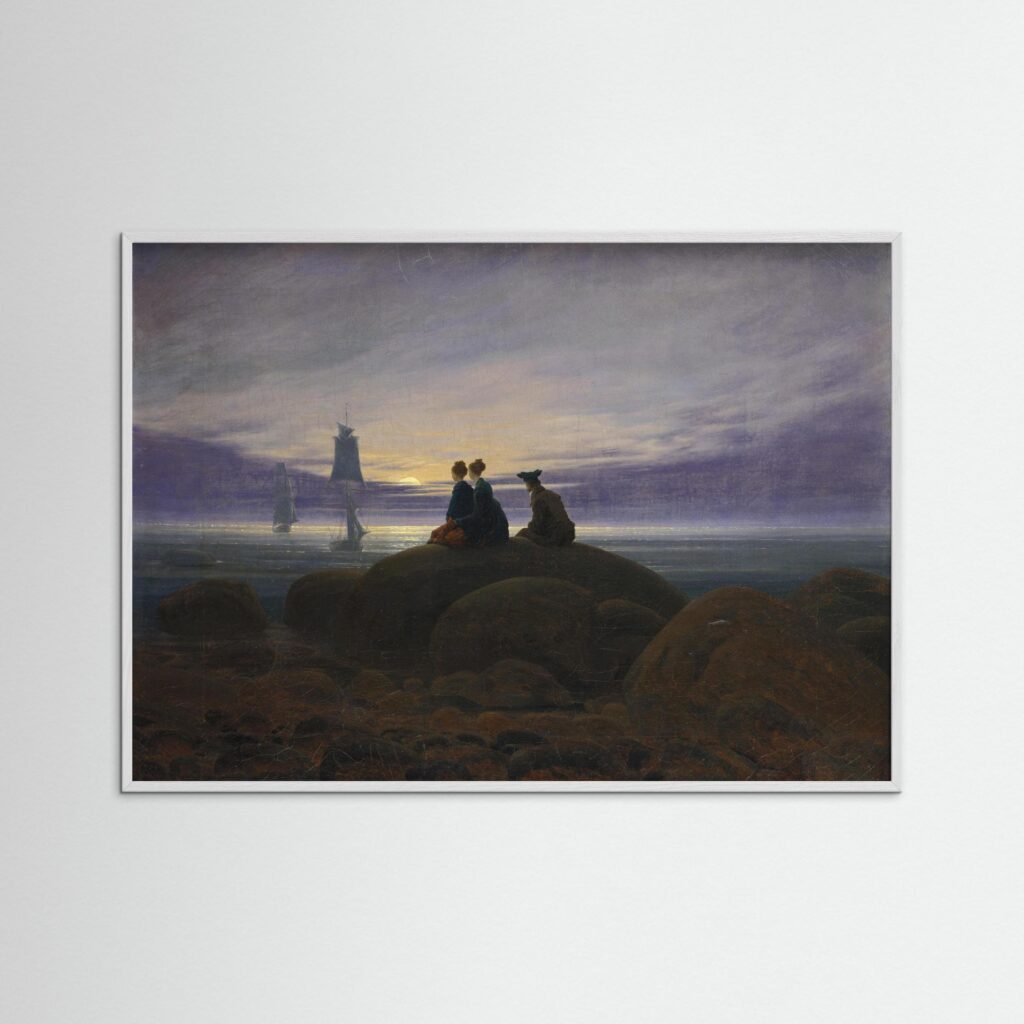 Caspar David Friedrich, Moonrise over the Sea, 1822