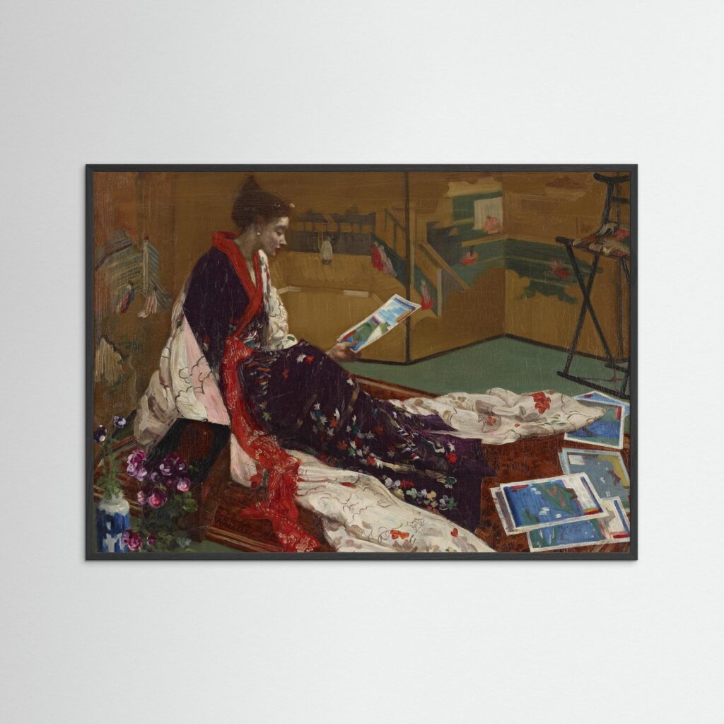 James Abbott McNeil Whistler, Caprice in Purple and Gold: The Golden Screen, 1864