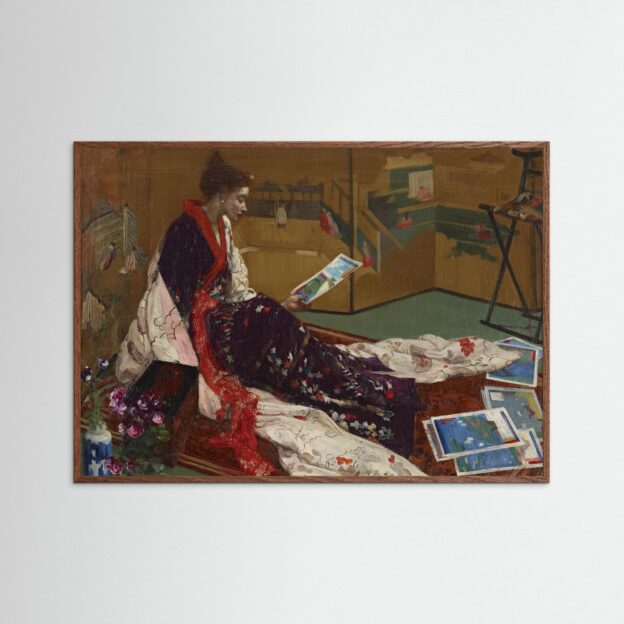 James Abbott McNeil Whistler, Caprice in Purple and Gold: The Golden Screen, 1864